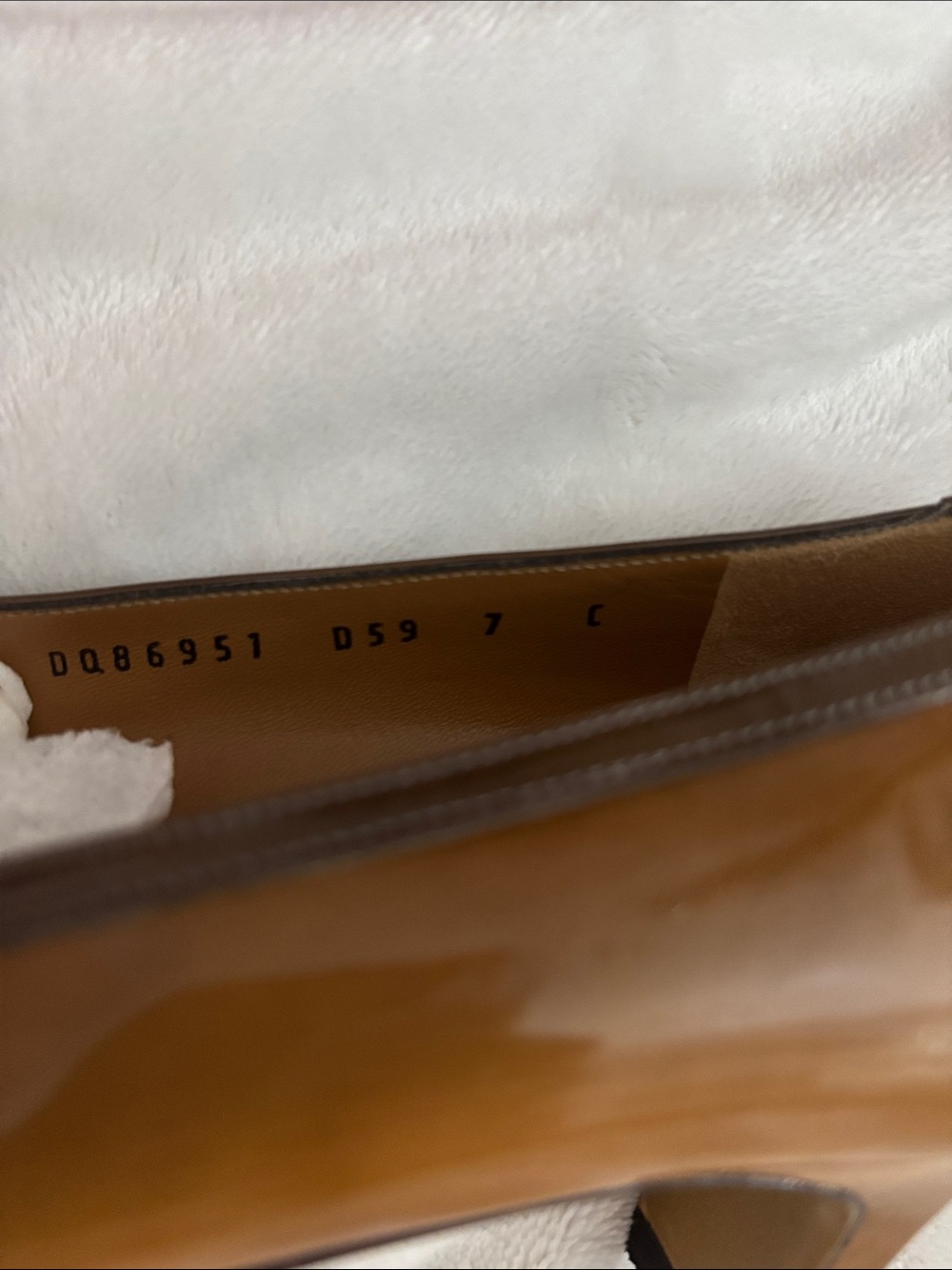 Salvatore Ferragamo Brown Leather Square-Toe Flats with Gold Logo Accent - Picture 9 of 10